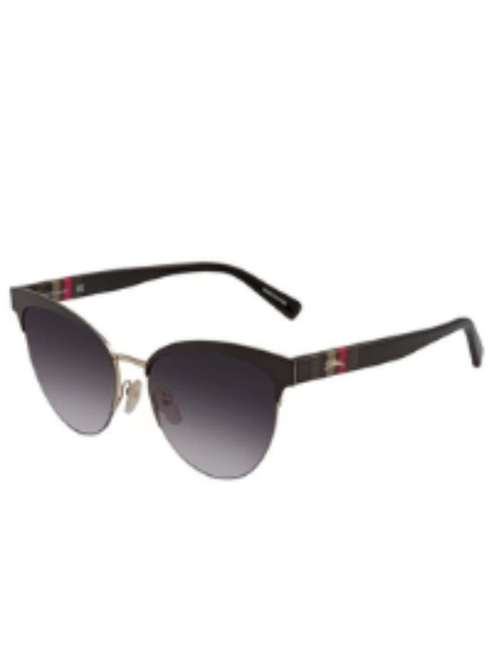 Longchamp Women Sunglass Black/Gold Frame Gray Gradient Shade Original LO111S